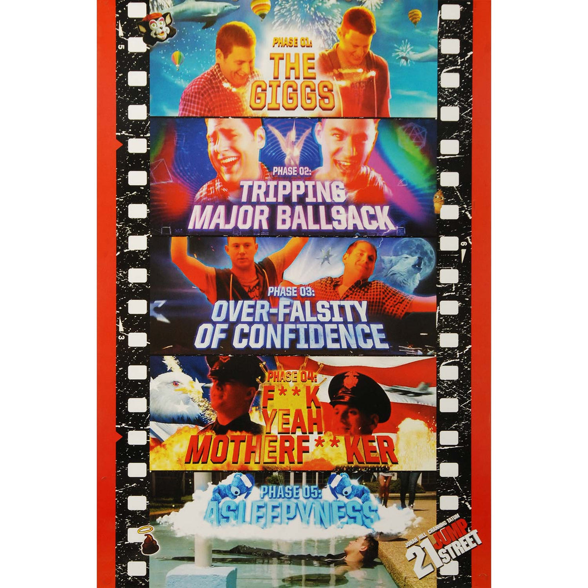 21 Jump Street Drug Phases Domestic Poster