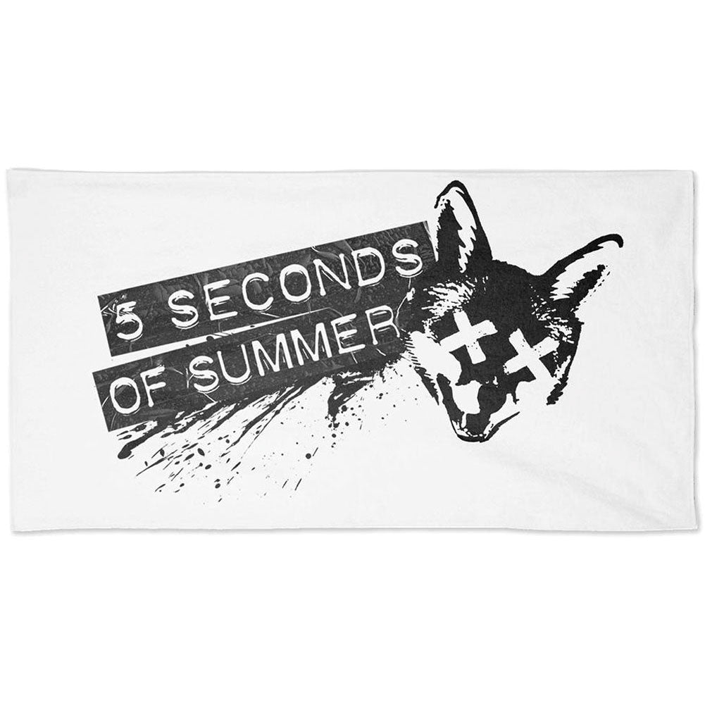 5 Seconds Of Summer Wolf Beach Towel