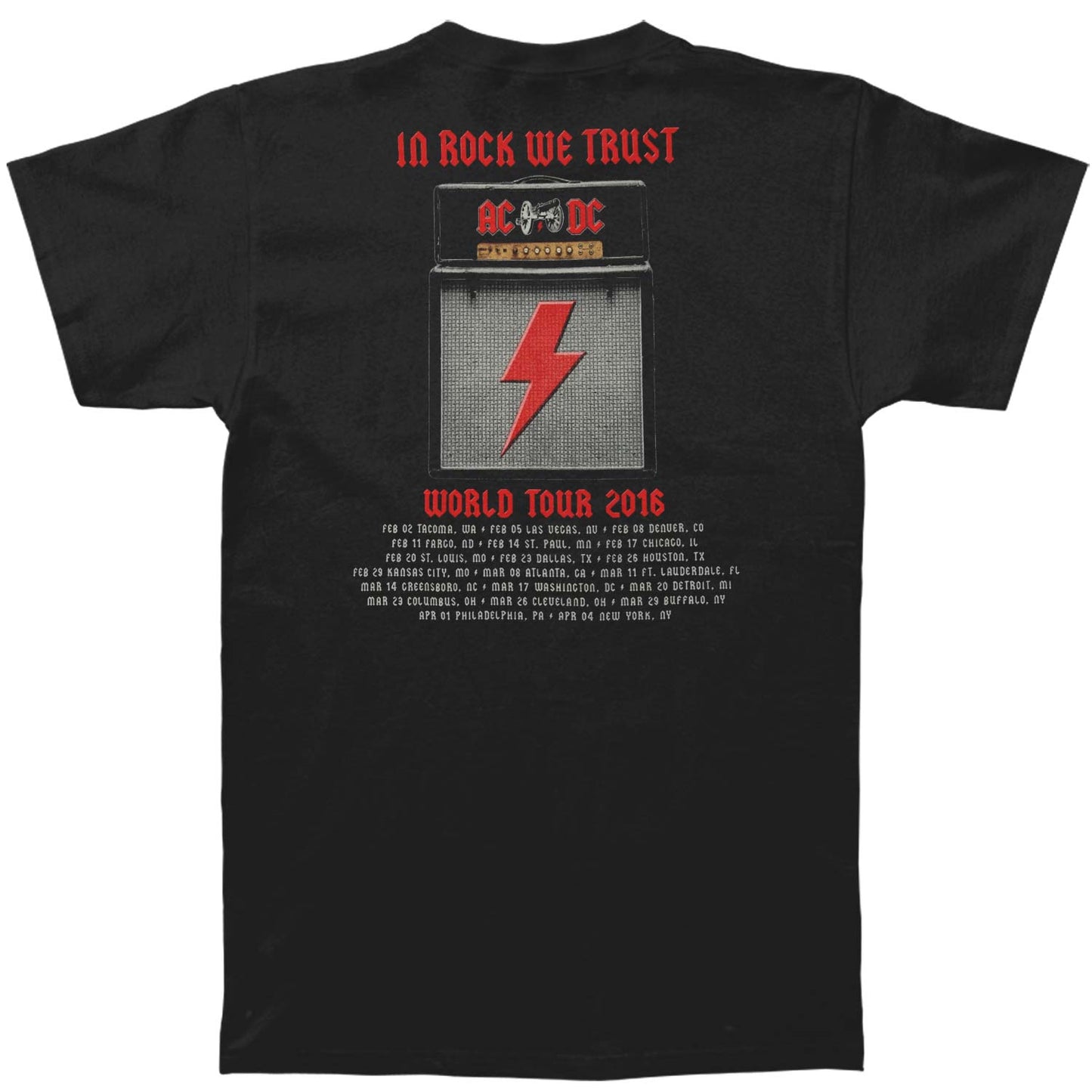 AC/DC 2016 American Tour T-shirt