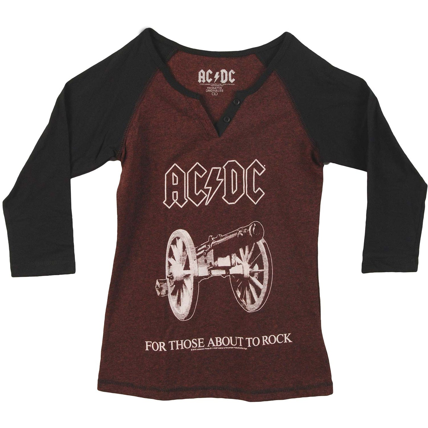 AC/DC For Those About To Rock Raglan Junior Top
