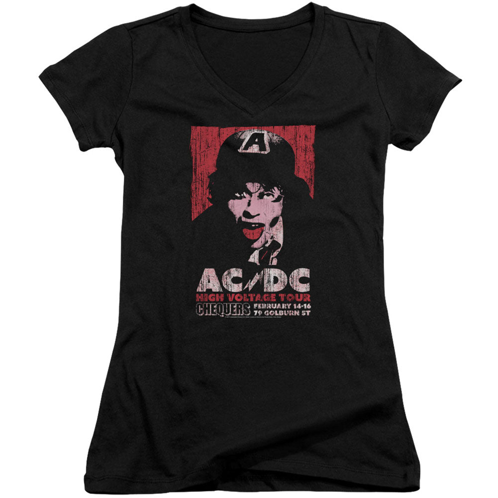 AC/DC High Voltage Live 1975 Cap Sleeve Junior Top