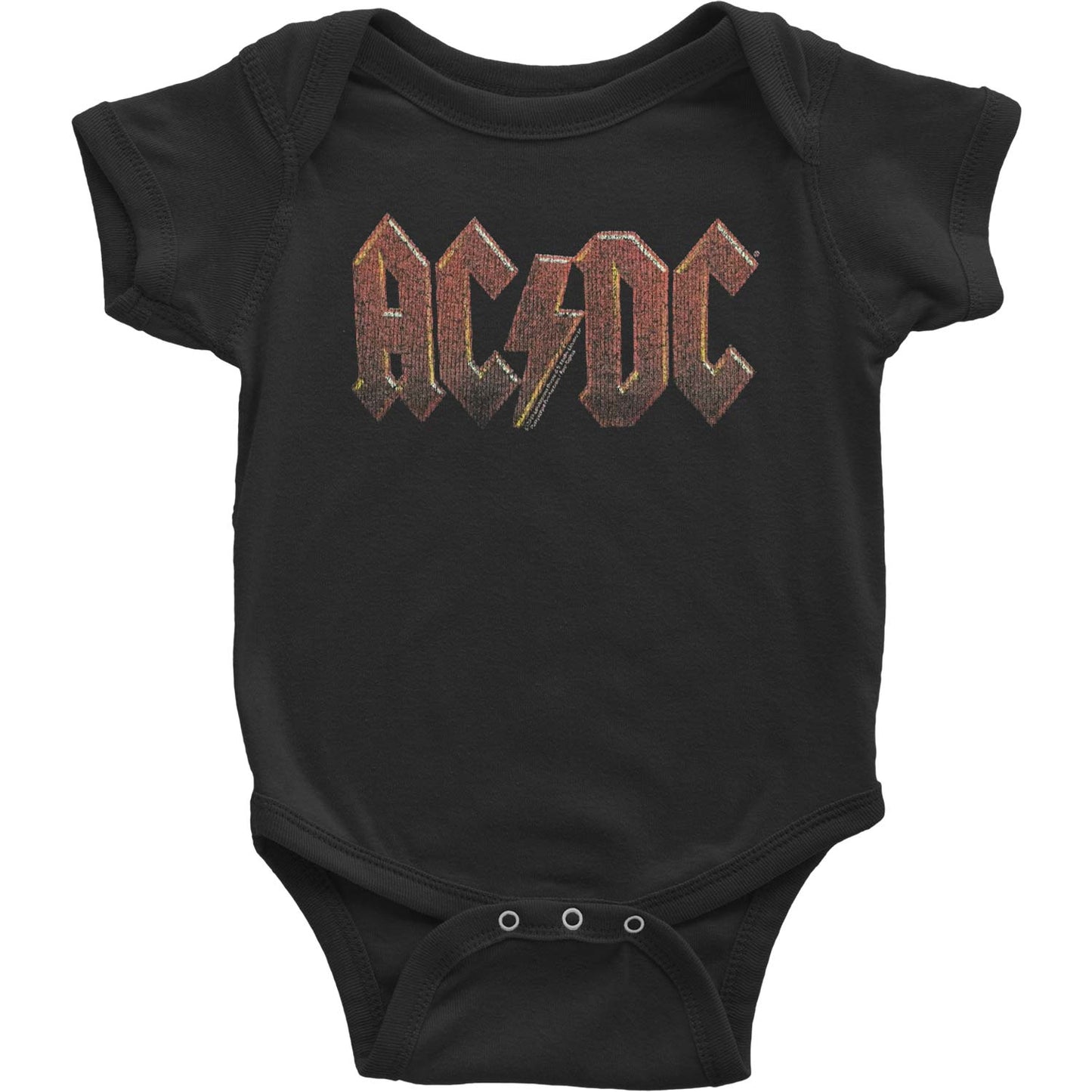 AC/DC Distress Red Kids Bodysuit
