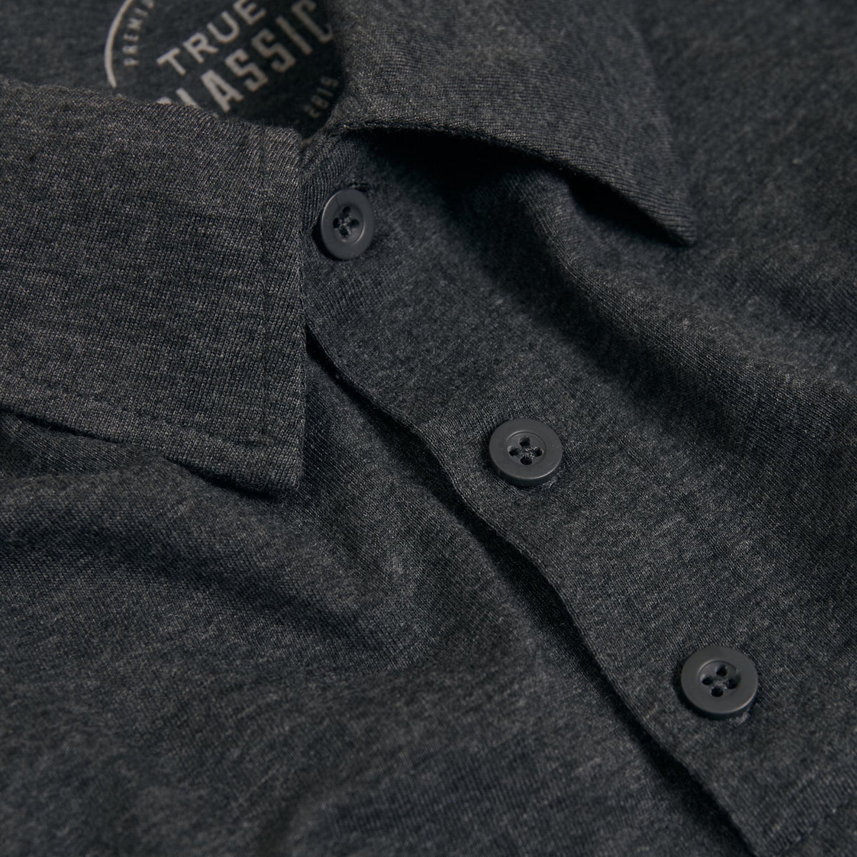 Charcoal Heather Gray Classic Polo
