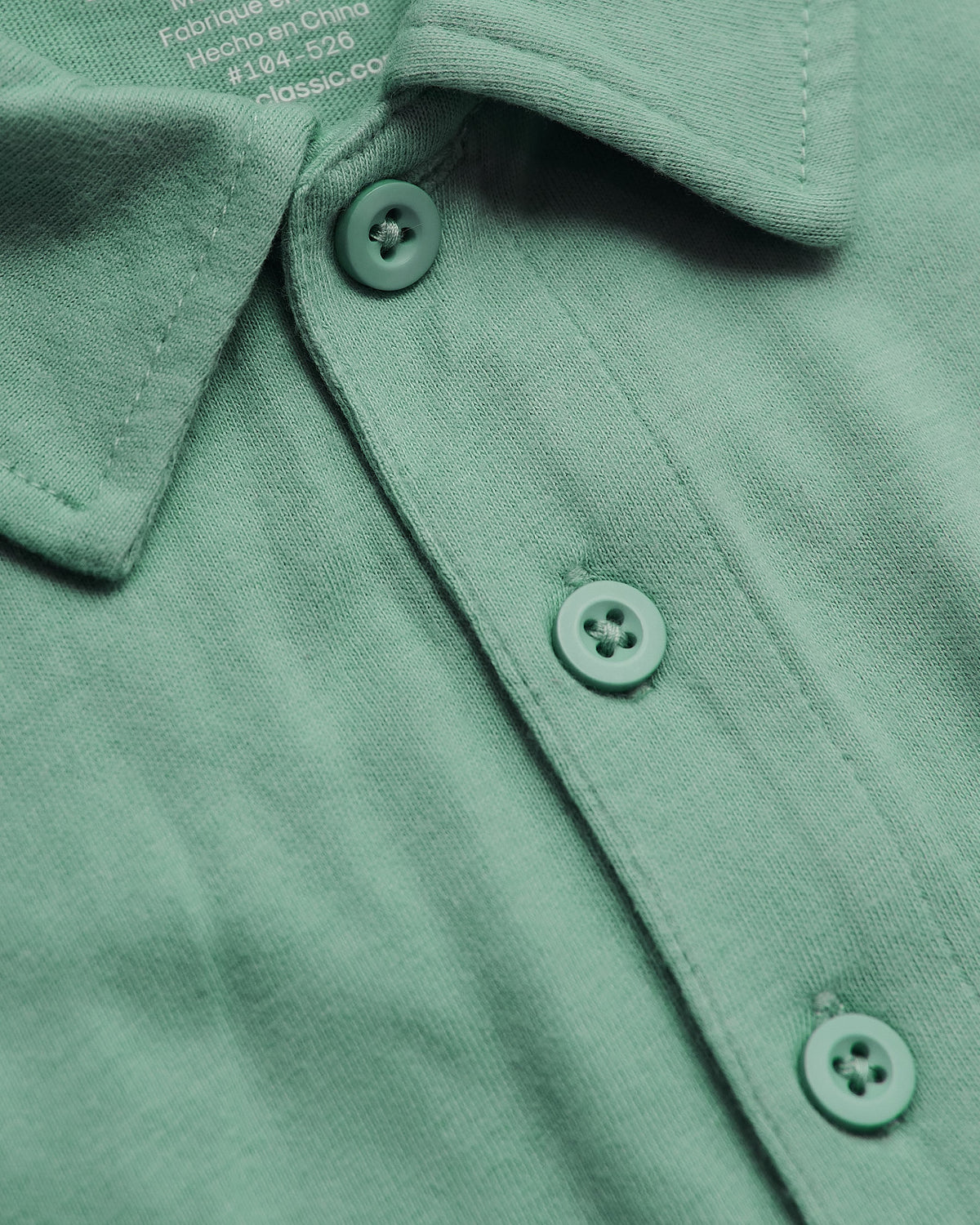 Light Heather Greenery Classic Polo