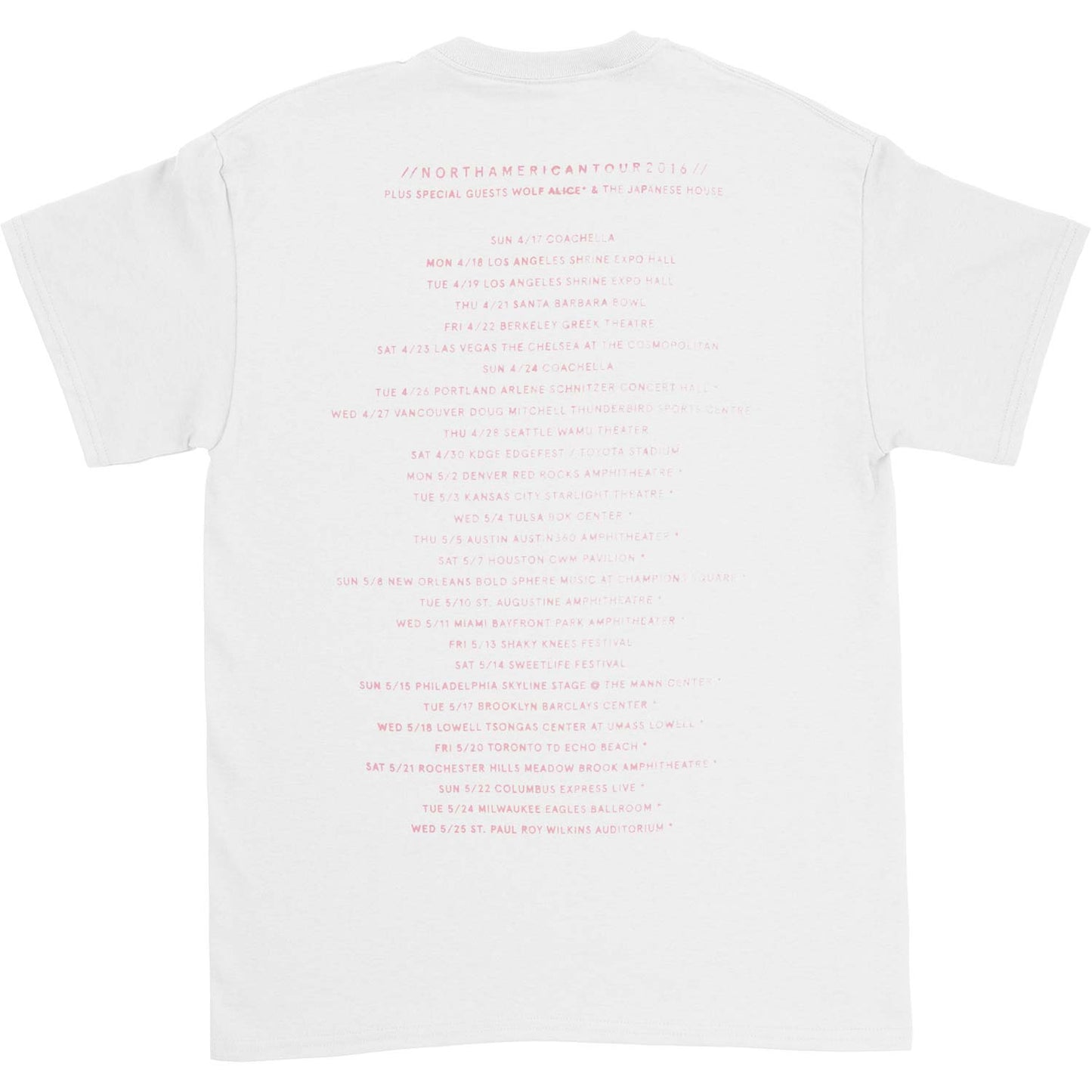 1975 Neon Sign 2016 Spring Tour T-shirt