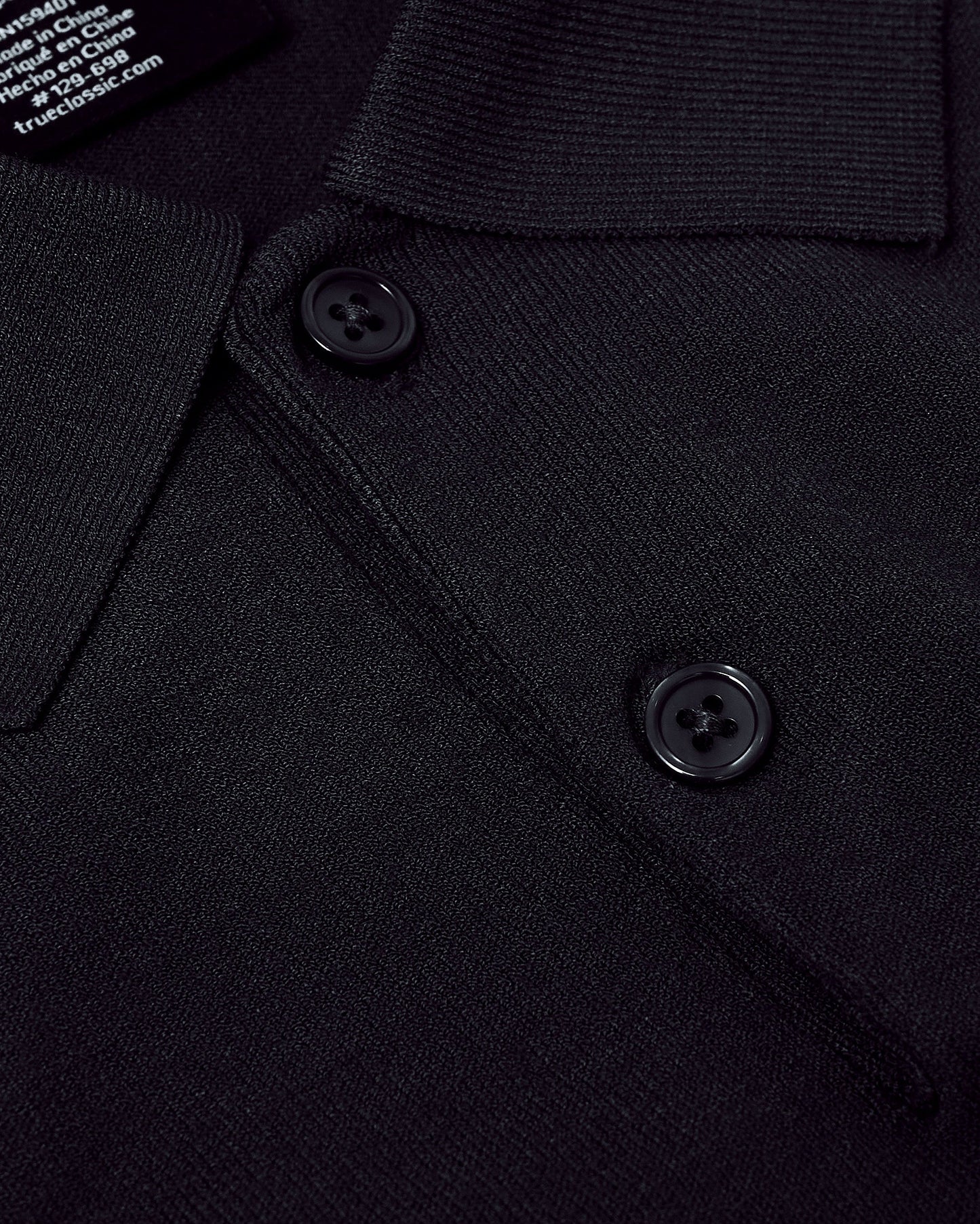 Black Dressy Polo 6-Pack