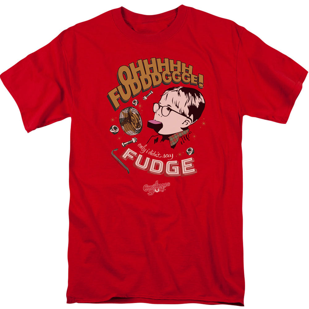A Christmas Story Fudge Adult T-shirt