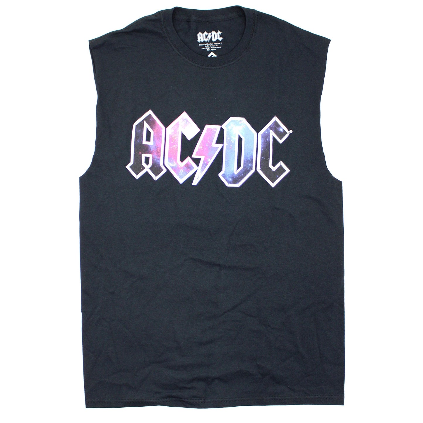 AC/DC Galaxy Filled Logo Mens Tank