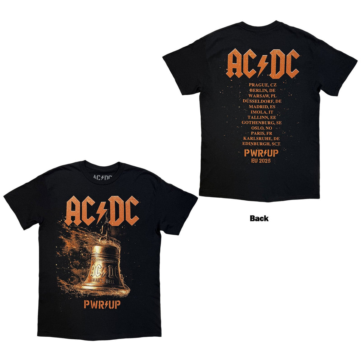 AC/DC Bell Lightning Eu Tour '25 T-shirt