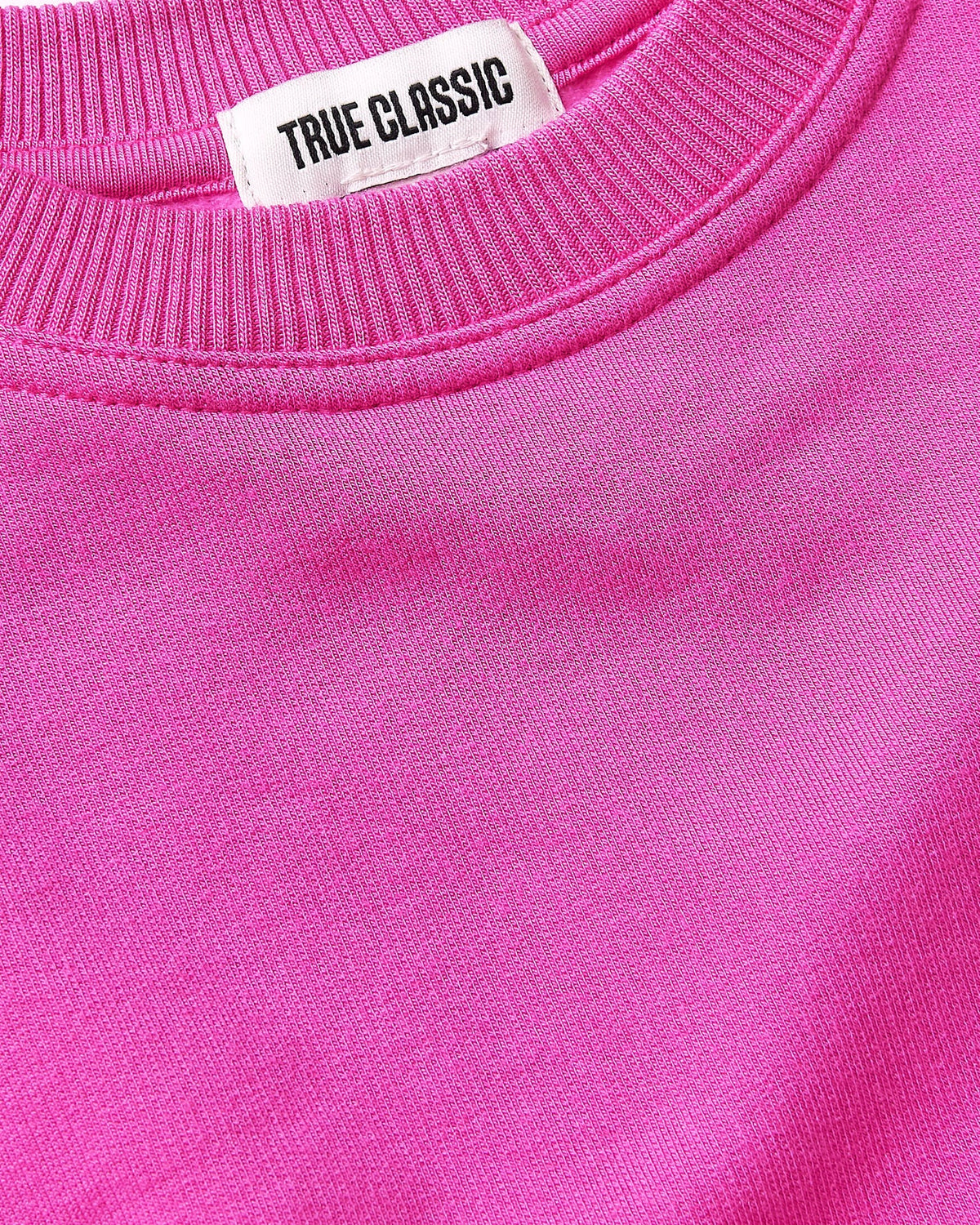 Girls Electric Fuchsia Slouch Pullover Crew