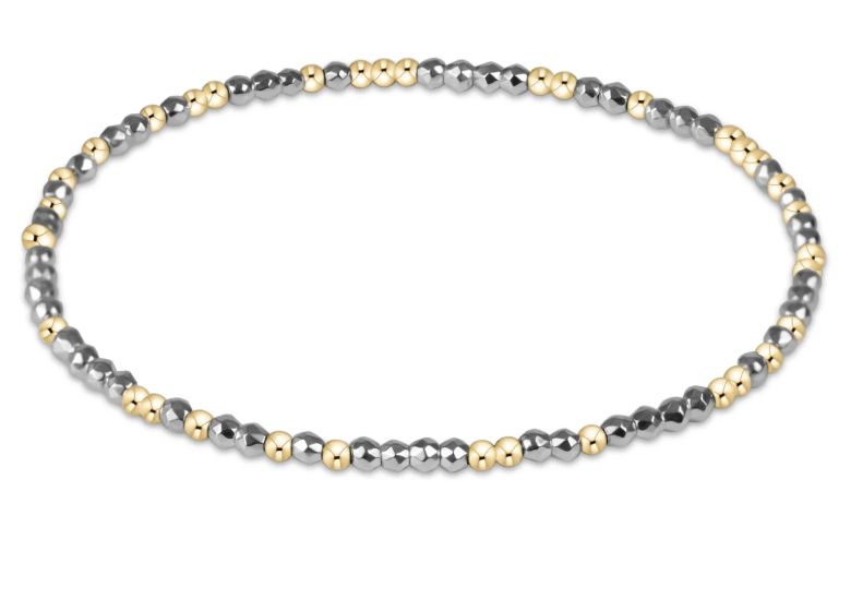 Enewton Hope Unwritten Hematite 2mm Beaded Bracelet - 3 Styles