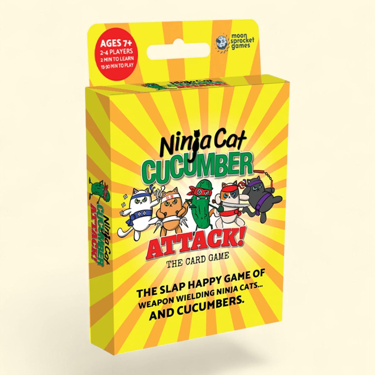 Asmodee Ninja Cat Cucumber Attack Family Card Game, Ages 7+