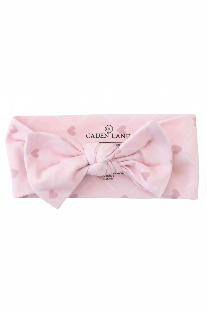 Sweet Heart Knit Large Bow Headwrap