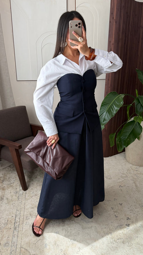 Haut Bustier I Bleu Marine 1