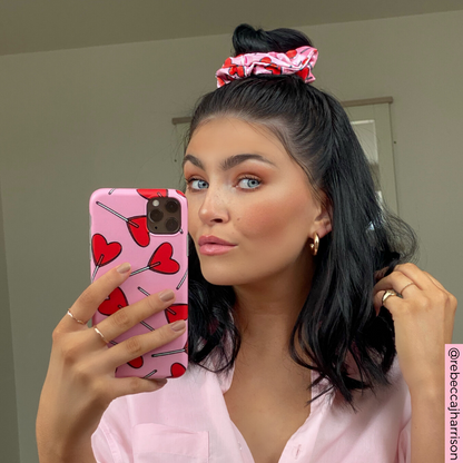 Candy Hearts Scrunchie