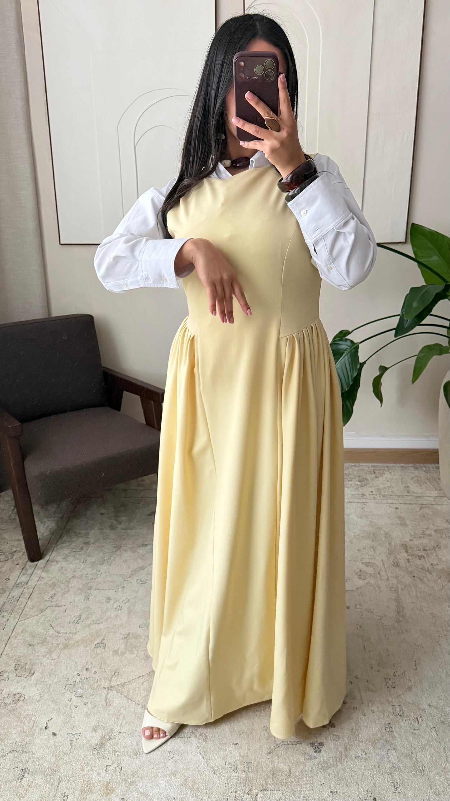 Robe Sans Manches Elina I Jaune