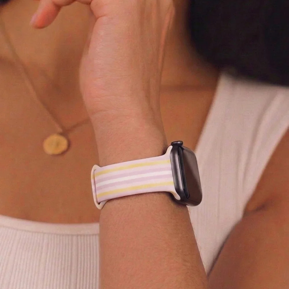 Pastel Stripes Apple Watch Strap