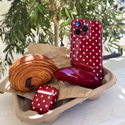 Cherry Red Claw Clip