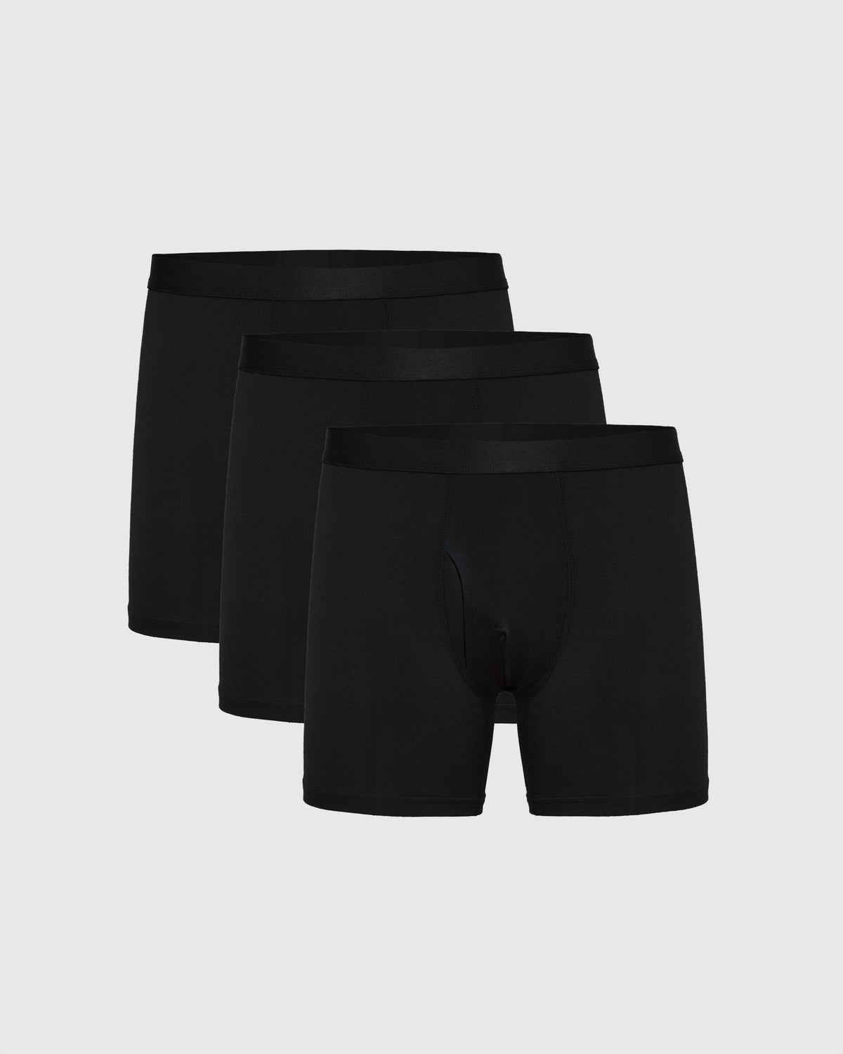 Black Boxer Briefs W/ Fly 3-Pack 2025