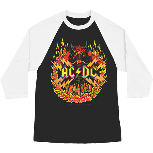 AC/DC Flames Baseball Jersey