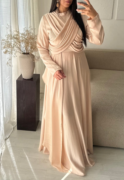 Robe Turquie Col Croise I Beige