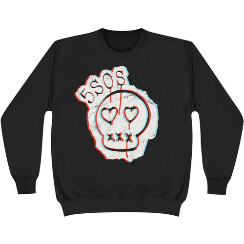 5 Seconds Of Summer Skull Girls Jr Sweatshirt