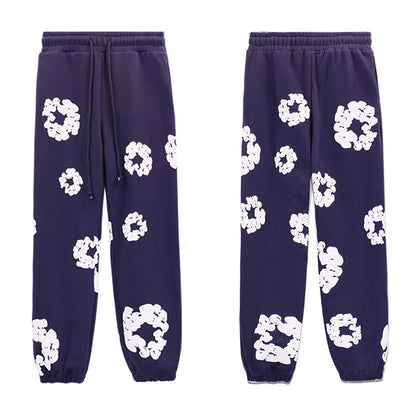 Denim Tears Outfit:Hoodie/Sweatpants (Separate Purchase Options) Loose Hooded Sweatshirt Casual Sweatpants