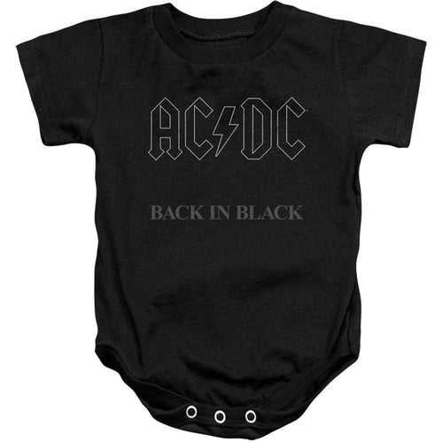 AC/DC Back In Black  100% Cotton Bodysuit