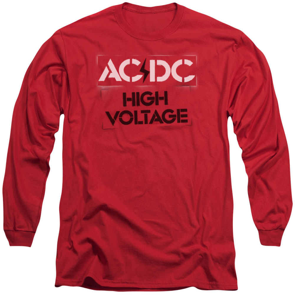 AC/DC High Voltage Stencil Long Sleeve