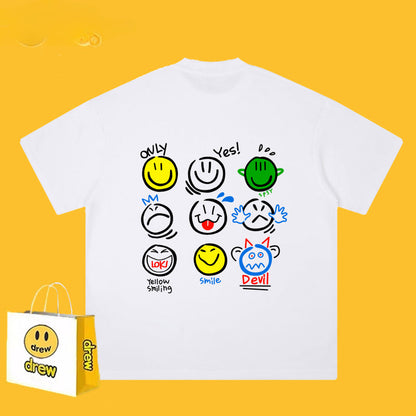 Drew T-shirts Short Sleeve T-shirt Loose round Neck