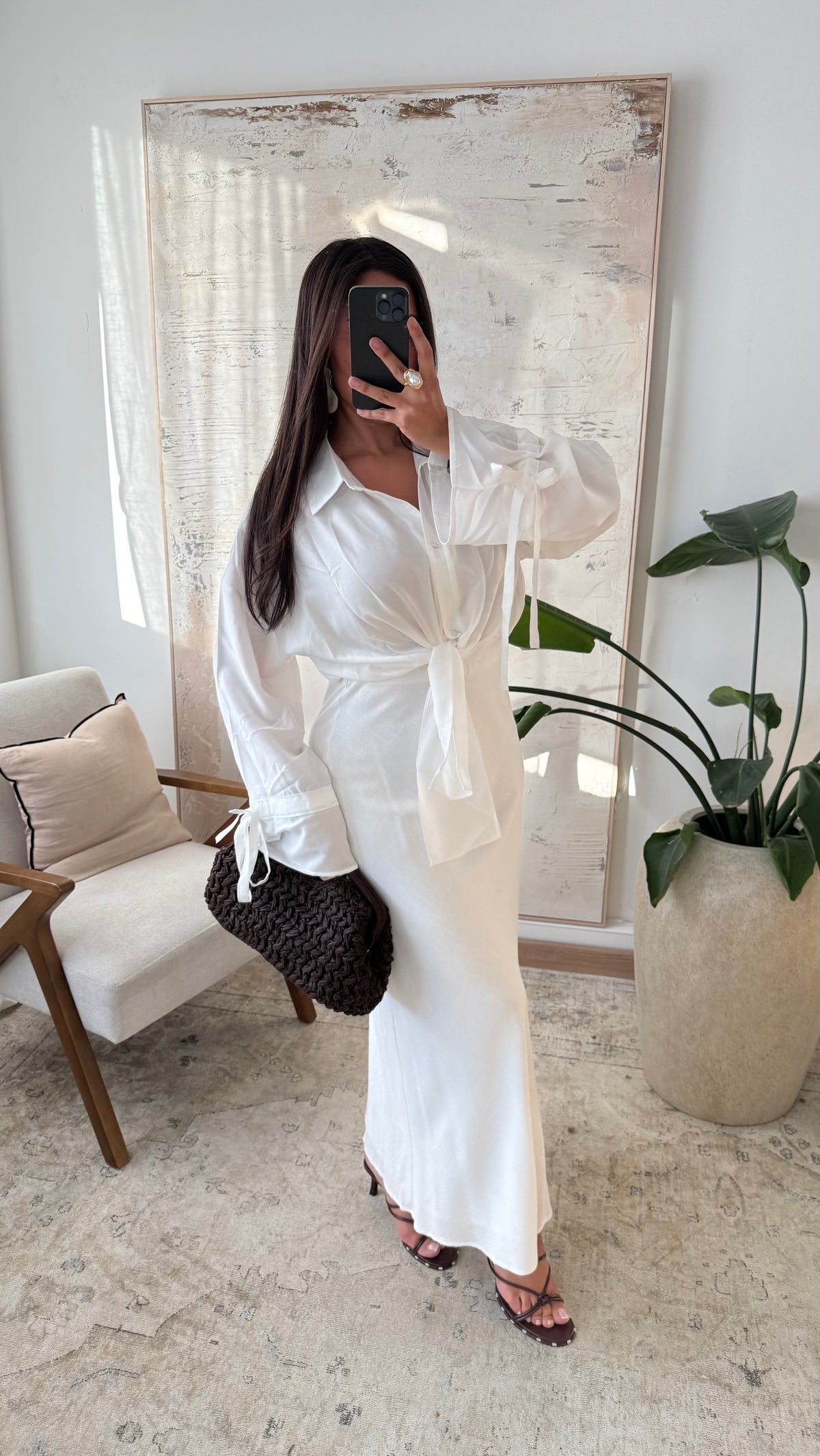 Jupe Droite En Lin Sirya I Blanc
