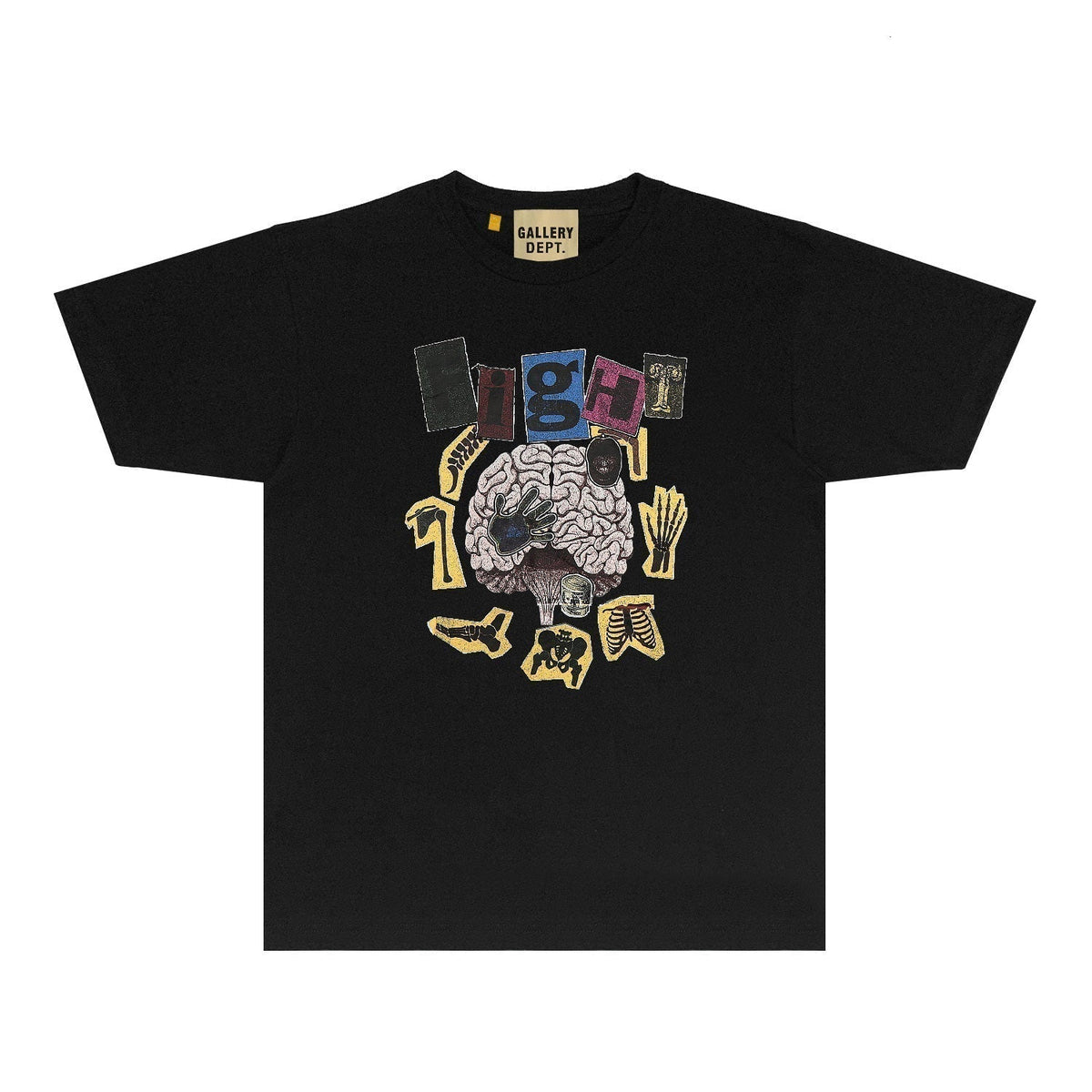 Gallery Dept T Shirt Retro Printed Loose Short-Sleeved Shirt