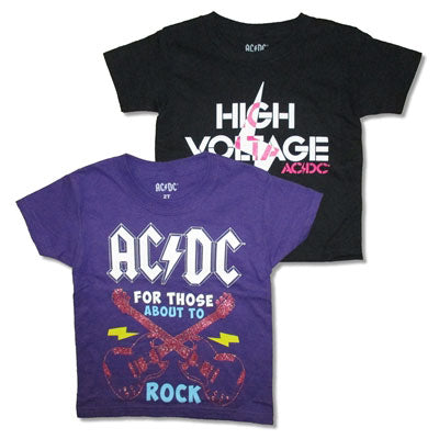 AC/DC About To Rock & High Voltage Childrens T-shirt