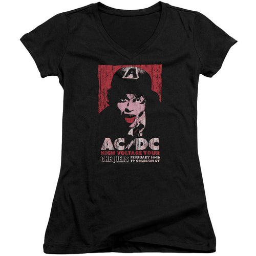 AC/DC High Voltage Live 1975 Cap Sleeve Junior Top