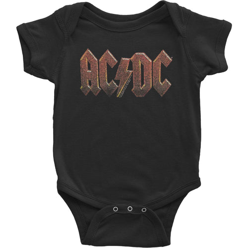 AC/DC Distress Red Kids Bodysuit