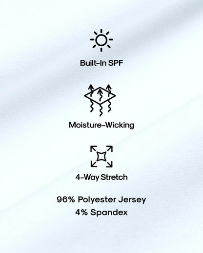 All White Active Crew Neck 3-Pack