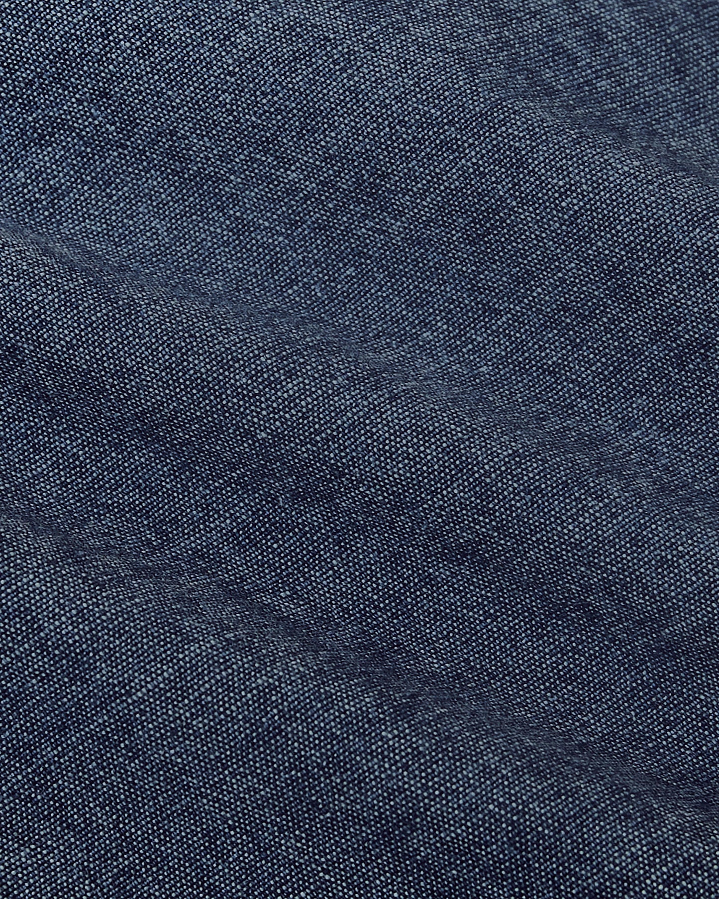 Medium Indigo Wash Short Sleeve Stretch Chambray Shirt