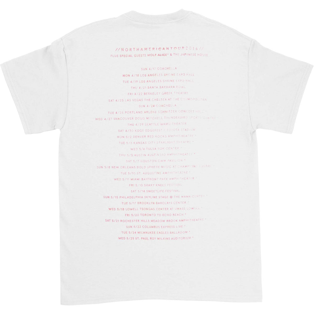 1975 Neon Sign 2016 Spring Tour T-shirt