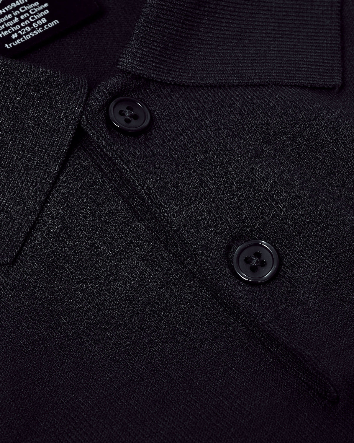 Black Dressy Polo 6-Pack