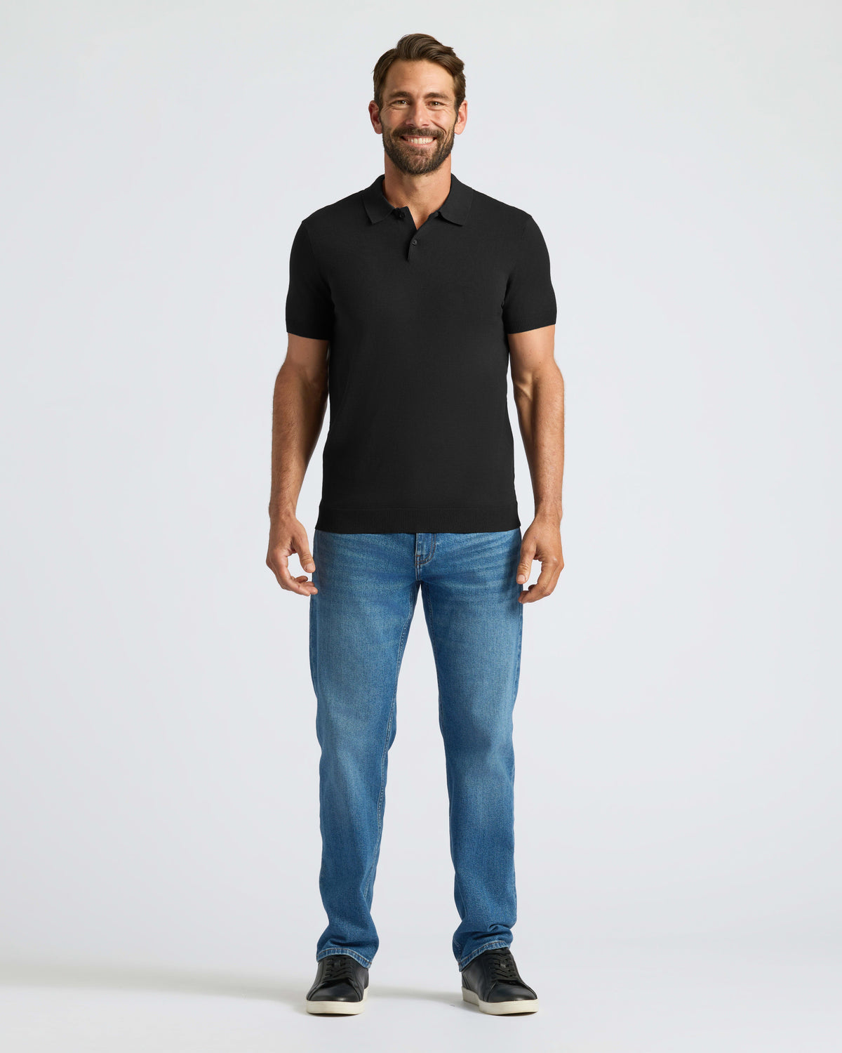 Black Dressy Polo 6-Pack