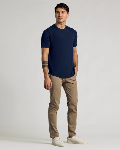 Classic Curved Hem Crew Neck 6-Pack