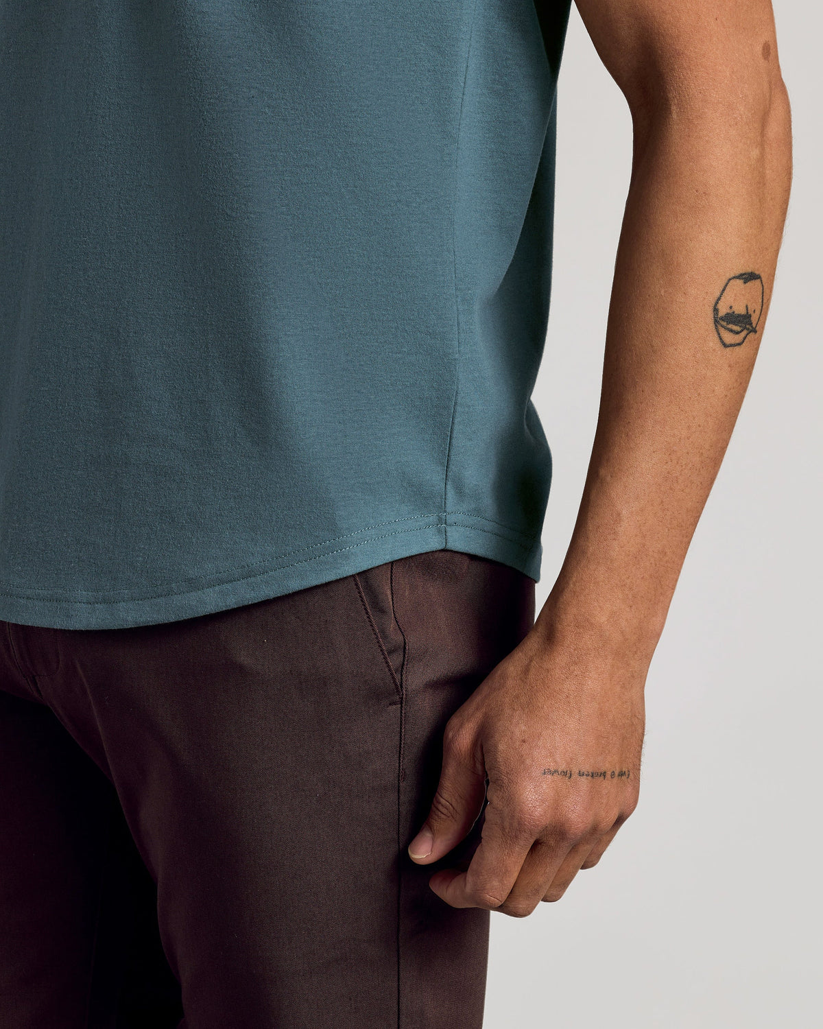 Neptune Curved Hem Classic Crew Neck