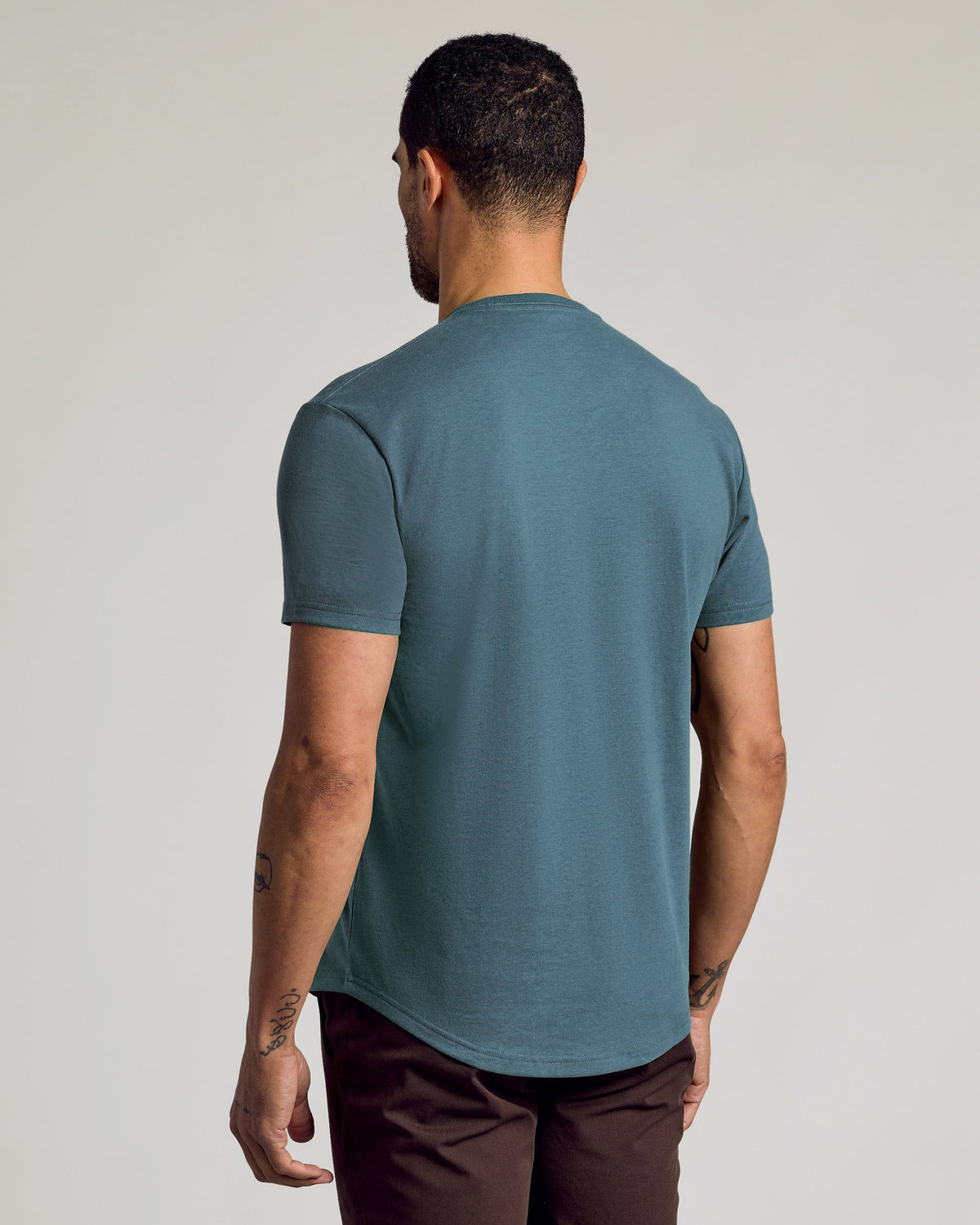 Neptune Curved Hem Classic Crew Neck