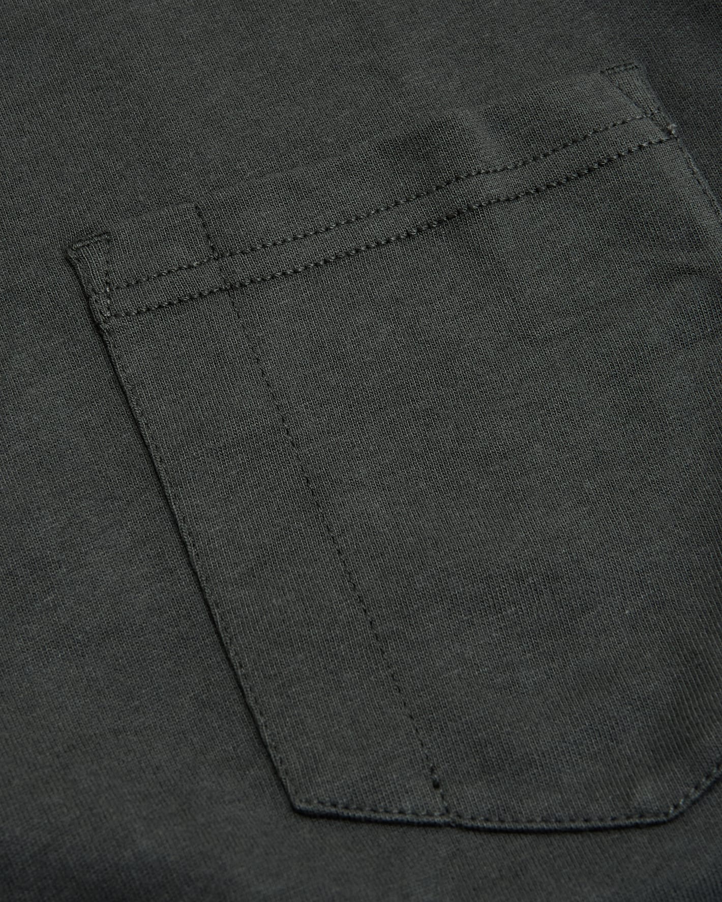 Carbon Heavyweight Long Sleeve Pocket Crew
