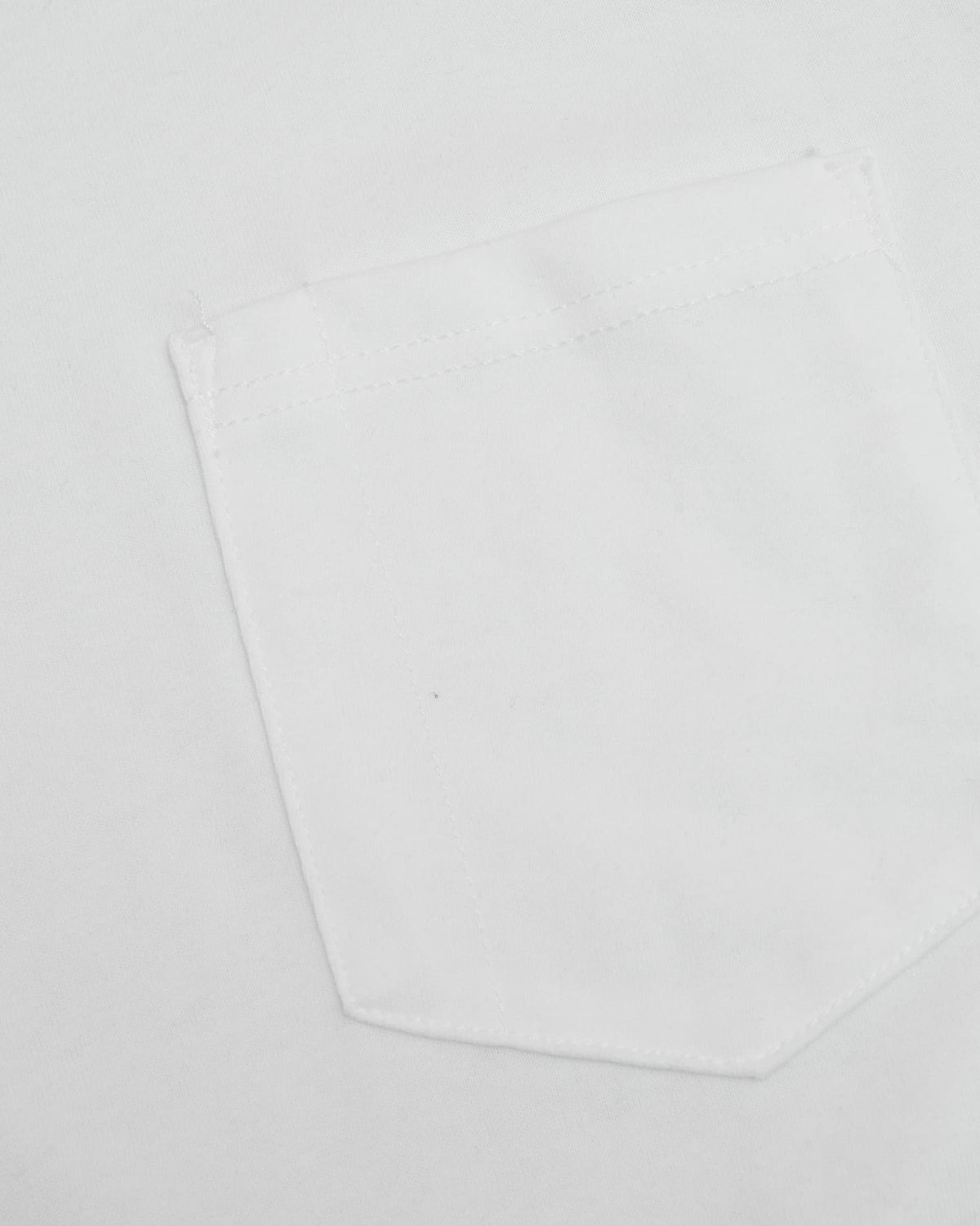 White Heavyweight Long Sleeve Pocket Crew 4-Pack