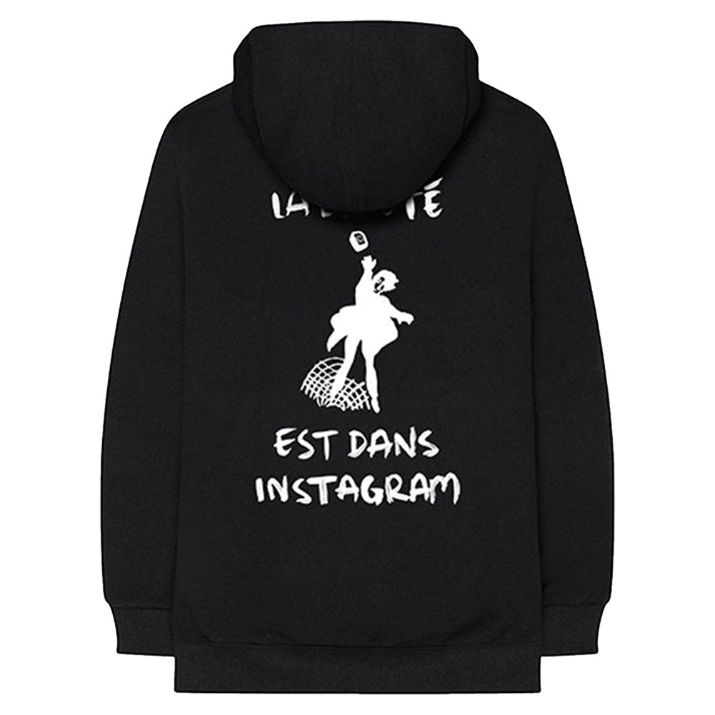 1975 ABIIOR Est Dans Instagram (Back Print) Hooded Sweatshirt
