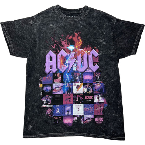 AC/DC Album Covers Tie Dye T-shirt