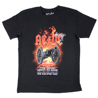 AC/DC FTATR 40th Flaming (Back Print) Slim Fit T-shirt