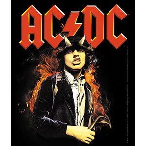 AC/DC Angus On Fire Sticker