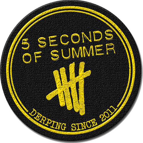 5 Seconds Of Summer Derping Stamp Woven Patch